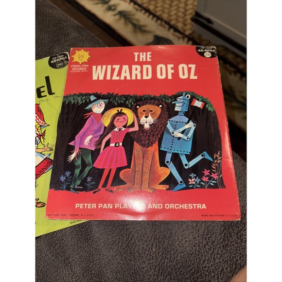 VINTAGE PETER PAN 45 RPM  RECORDS FOR CHILDREN ~ LOT OF 3 - Picture 2 of 3